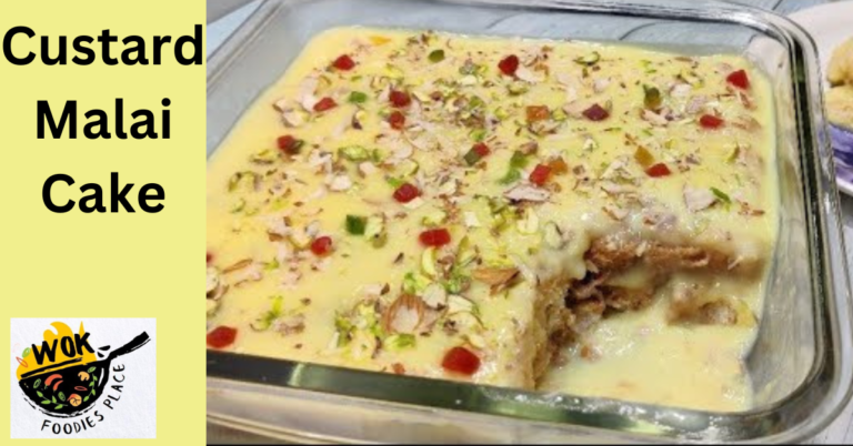 Instant Custard Malai Cake – घर पर बनाएं कस्टर्ड केक