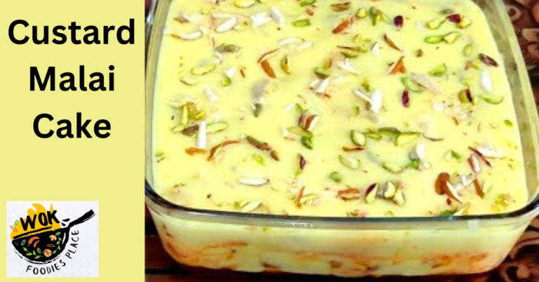 Instant Custard Malai Cake – Step-by-step custard malai cake