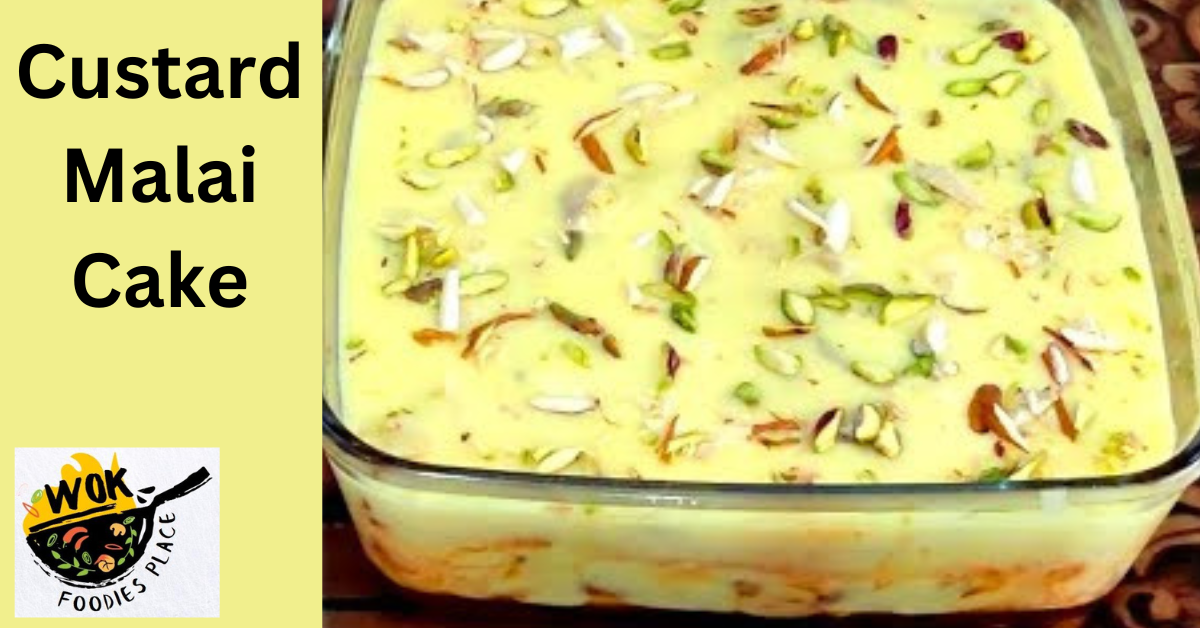 Instant Custard Malai Cake