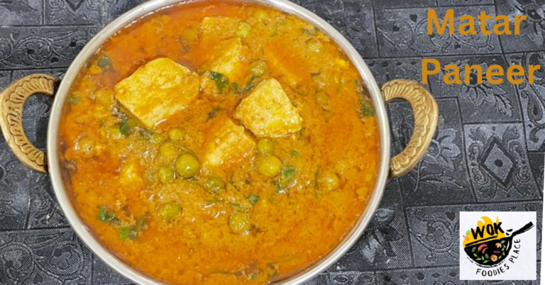 Matar Paneer – Authentic Indian Matar Paneer